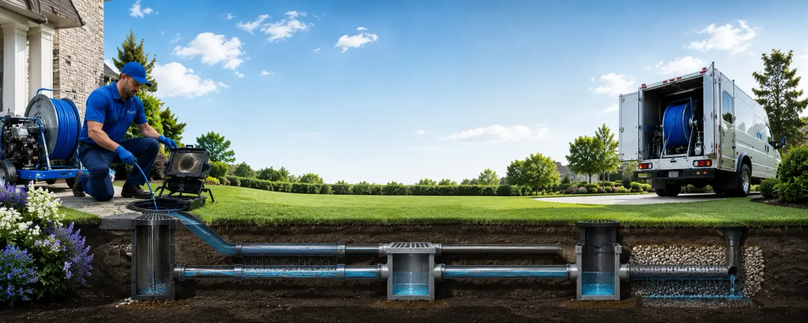 Outdoor drain cleaning information for White Cloud, KS